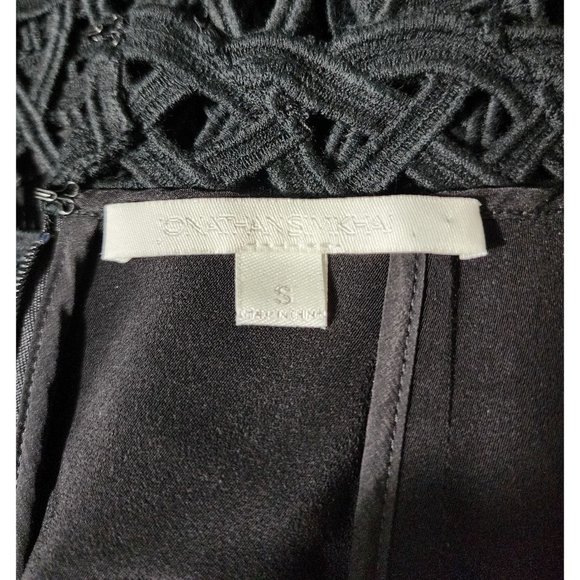 Jonathan Simkhai Black Cutout Crochet Blouse Top Small - Picture 7 of 7